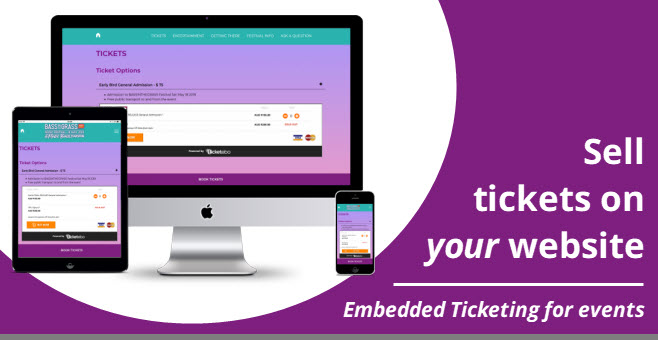 Embed your ticketing solution inside your own website